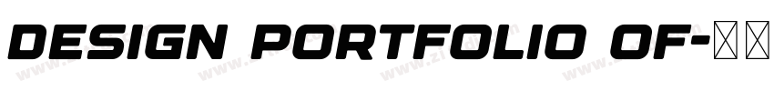 Design portfolio of字体转换